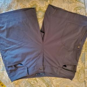 Women's Prana blue green shorts